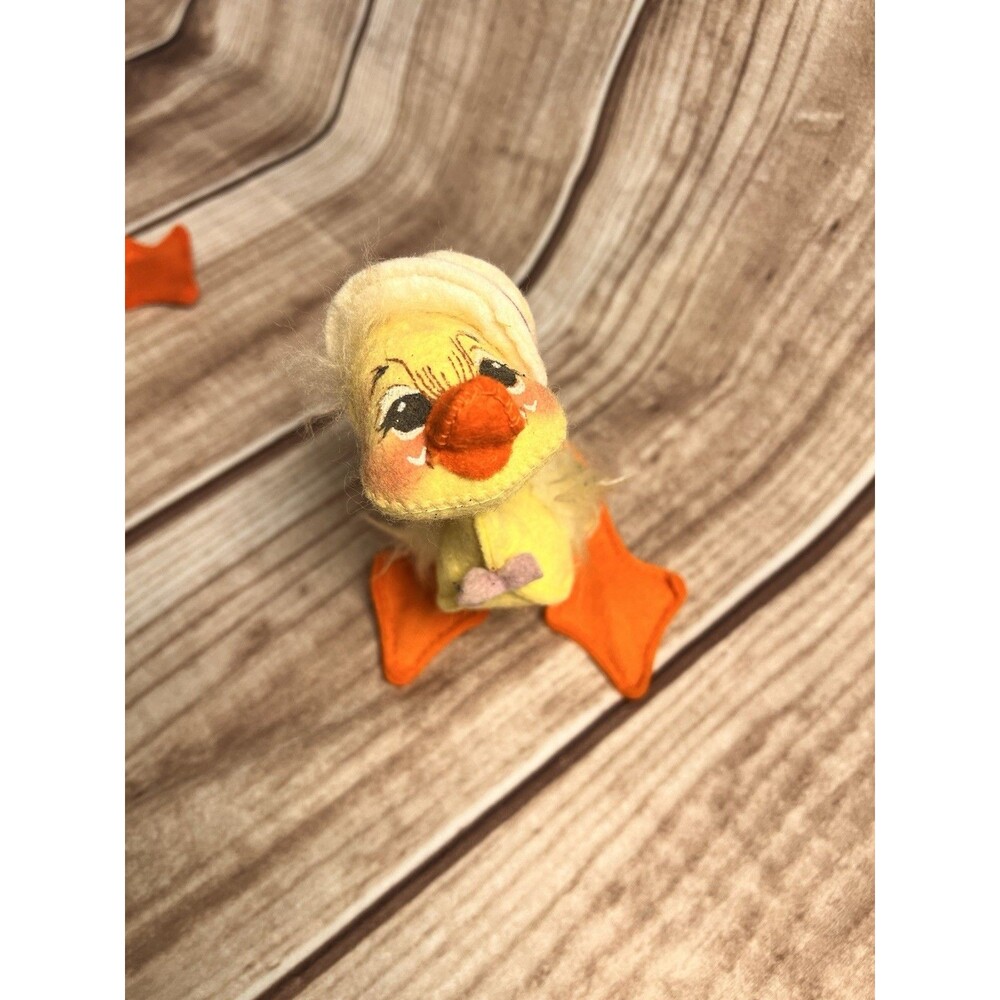 Annalee Pair Of Yellow Spring Ducklings Vintage Dolls 5" - Picture 6 of 13